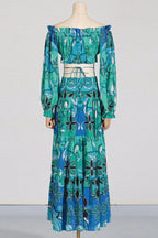 Adelise Off Shoulder Floral Skirt Set - TEVQA