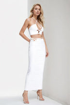 Kaitlyn Halter Maxi Dress - TEVQA