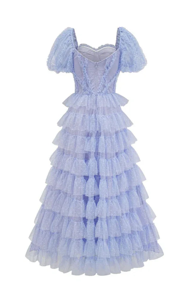Lisette Ruffle Off Shoulder Gown - View 10 | TEVQA