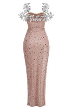 Beaded Sequin Gown - View 7 | TEVQA