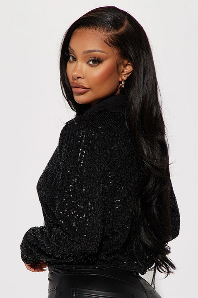 Sparkly Long Sleeve Blouse | Dress In Beauty