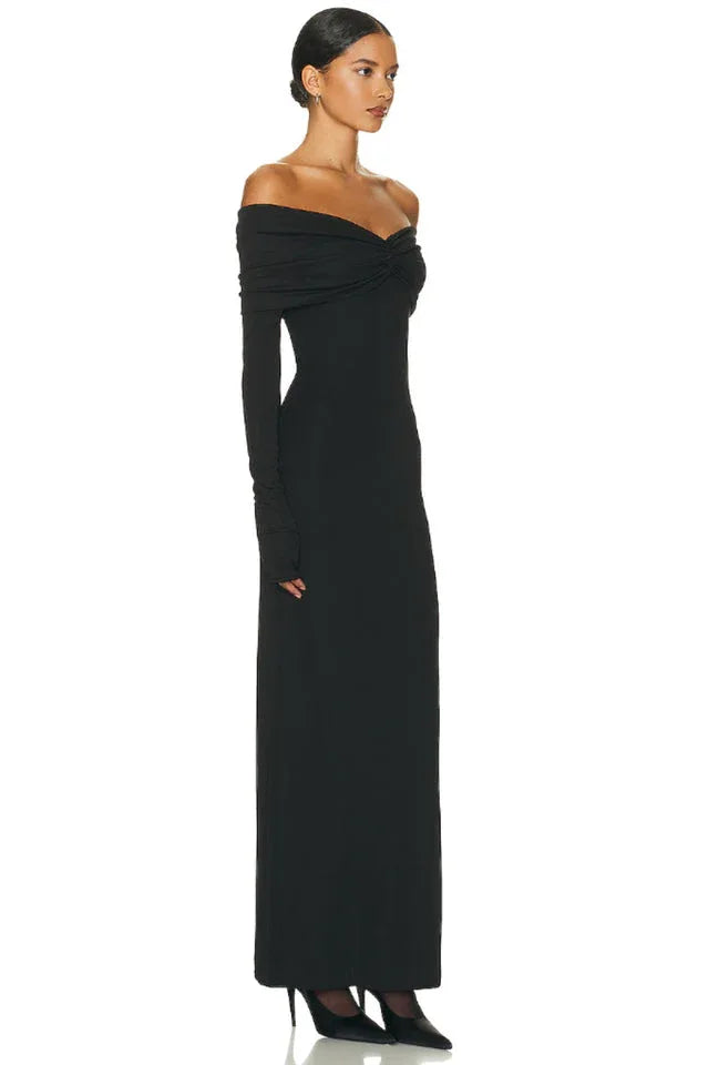 Off Shoulder Midi Dress - View 12 | TEVQA