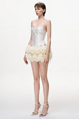 Halter Floral Corset Two Piece Dress | Dress In Beauty