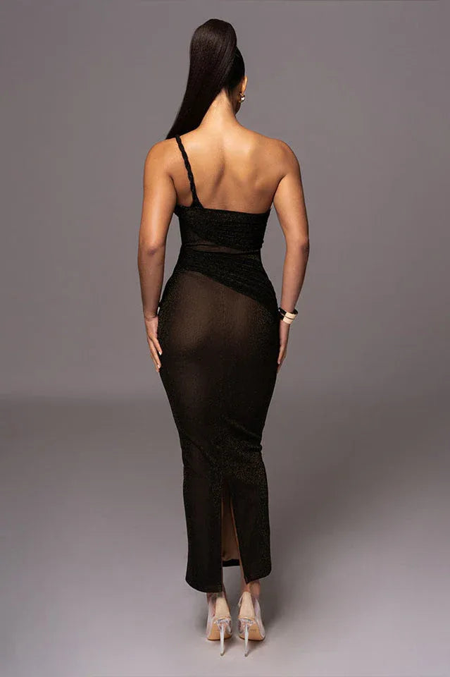 Alari One Shoulder Maxi Dress - View 6 | TEVQA
