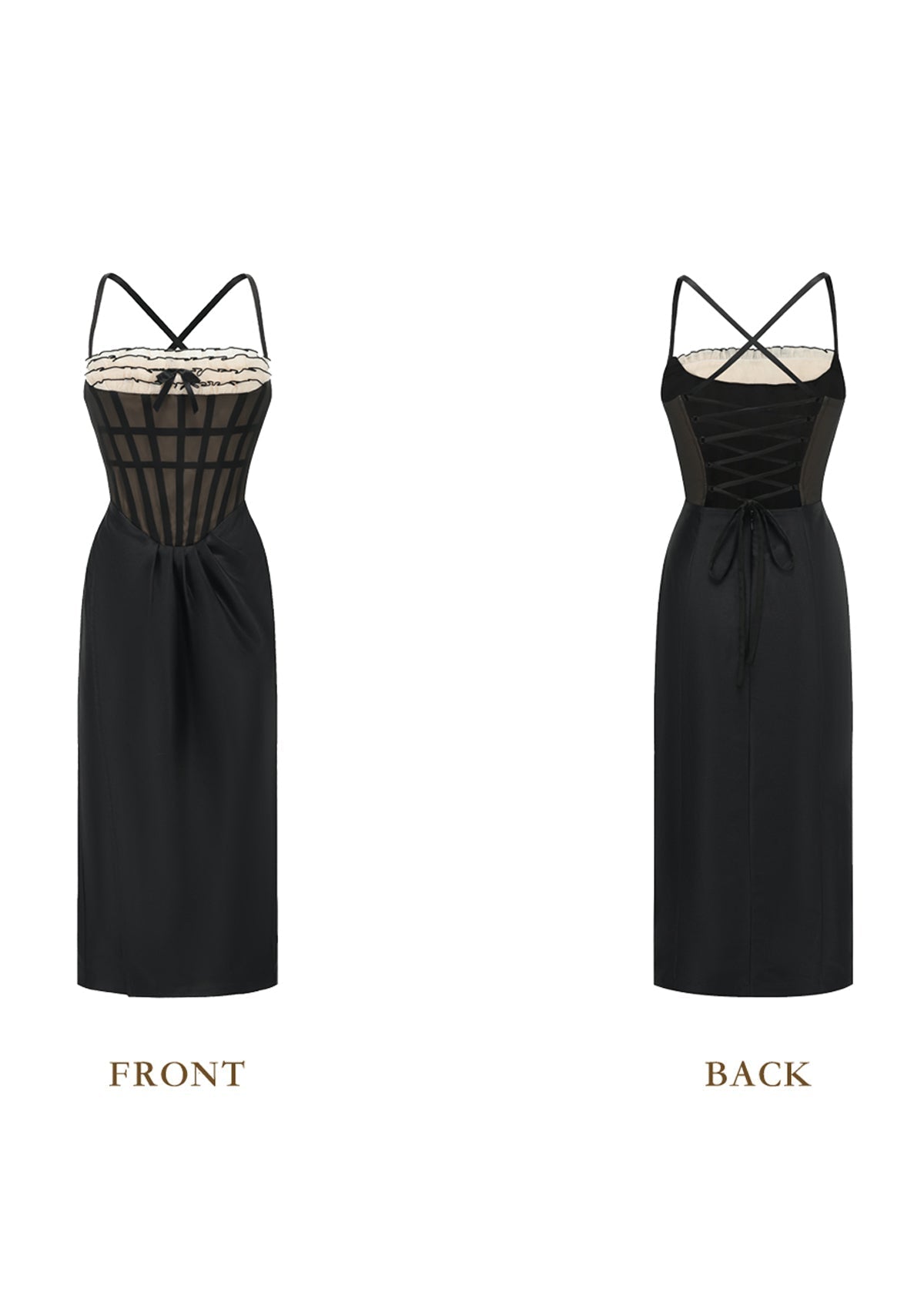 Structured Corset Dress with Sweetheart Neckline Secondary image