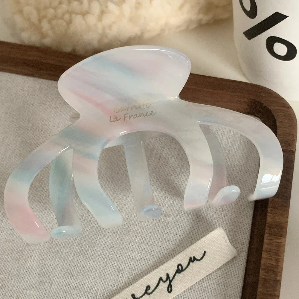 Large Acetate Octopus Claw Clip for Thick Hair - View 10 | TEVQA