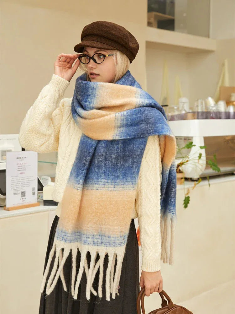 Oversized gradient scarf - View 11 | TEVQA
