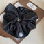 Oversized Pearl Satin Scrunchie - View 6 | TEVQA
