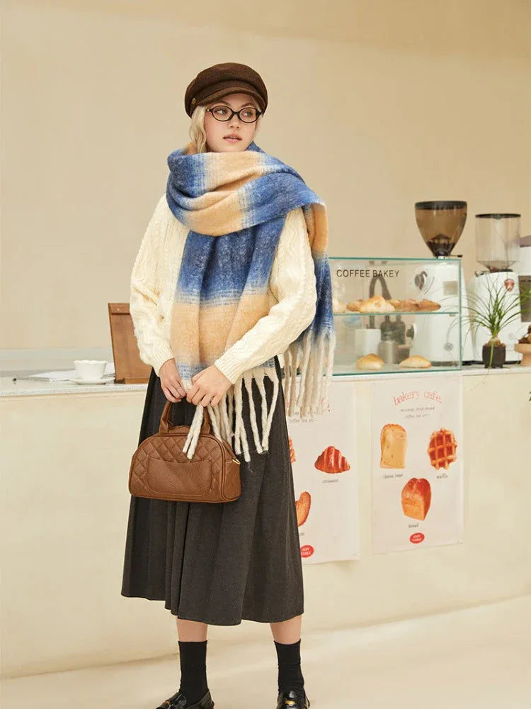 Oversized gradient scarf - View 8 | TEVQA