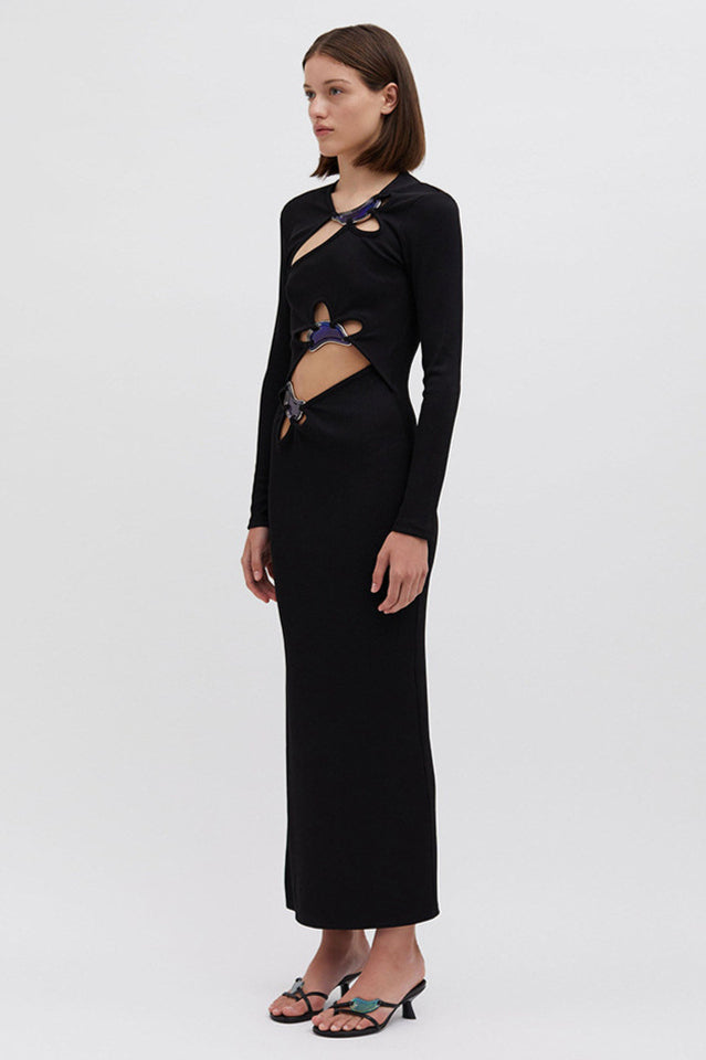 Circular Mood Stone Long Sleeve Dress | Dress In Beauty