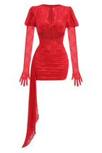 Cutout Puff Sleeve Mini Dress - View 8 | TEVQA