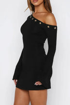 Long sleeve mini dress - View 7 | TEVQA