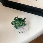 Sea Turtle Acetate Hair Claw Clip - View 13 | TEVQA