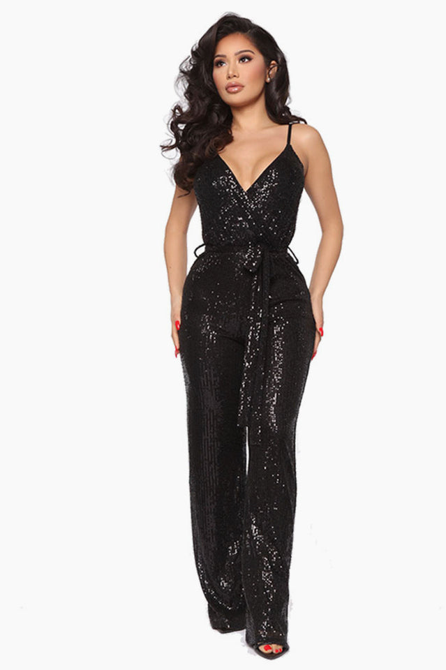 Can't Hide The Shine Sequin Jumpsuit | Dress In Beauty