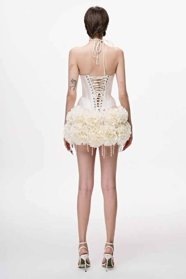 Halter Floral Corset Two Piece Dress | Dress In Beauty