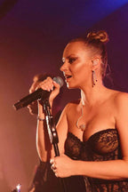 Black Bustier Dress With A Corset - TEVQA