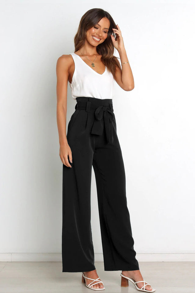 All-Matching Belted Wide-Leg Trouser | Dress In Beauty