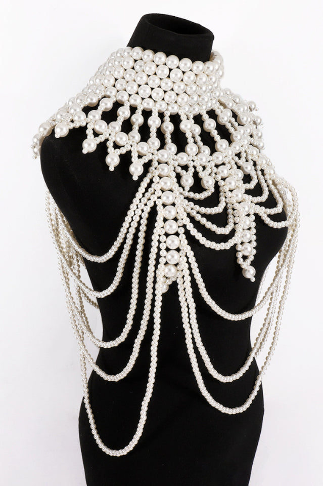 Megan Pearl Body Chain Bra | Dress In Beauty