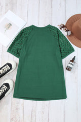 Lace Raglan Sleeve Tee | Dress In Beauty
