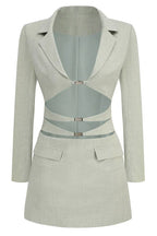 Cut Out Blazer Dress - View 8 | TEVQA