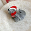 Festive cat design hair claw clip made from acetate - View 6 | TEVQA