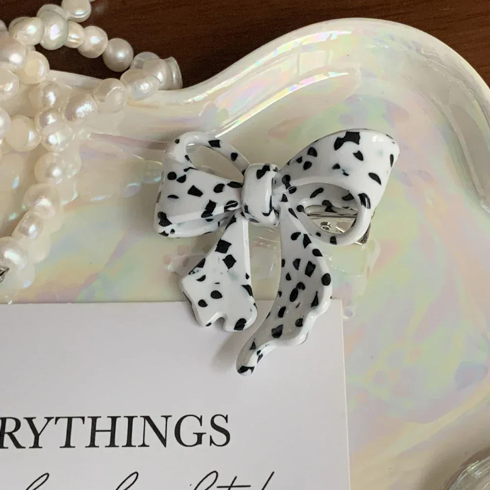 Acetate bow hair clip in various colors - View 6 | TEVQA