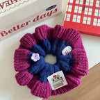 Oversized chunky knit scrunchie - View 9 | TEVQA