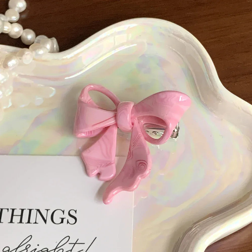 Acetate bow hair clip in various colors - View 11 | TEVQA