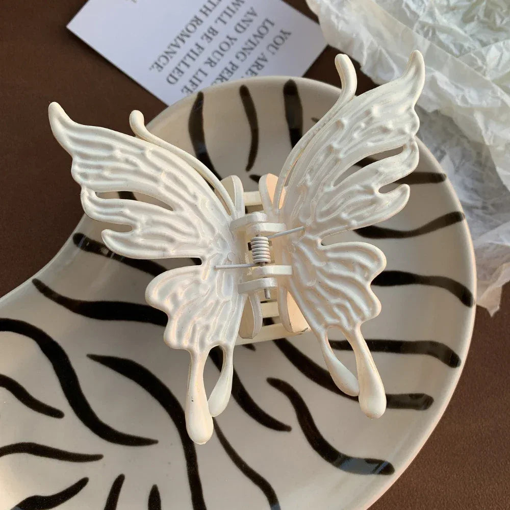 Large 4 Inch Ethereal Butterfly Hair Claw - View 7 | TEVQA