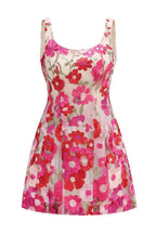 Floral Appliqué Mini Dress - View 7 | TEVQA