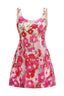 Floral Appliqué Mini Dress - View 7 | TEVQA