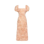 Floral Applique Midi Dress - View 6 | TEVQA