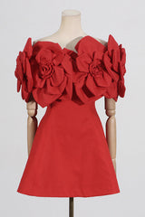Chabela Flower Off-Shoulder Mini Dress | Dress In Beauty
