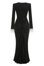 Crystal Embellished Maxi Dress - View 6 | TEVQA