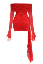 Off Shoulder Ruched Mini Dress - View 9 | TEVQA