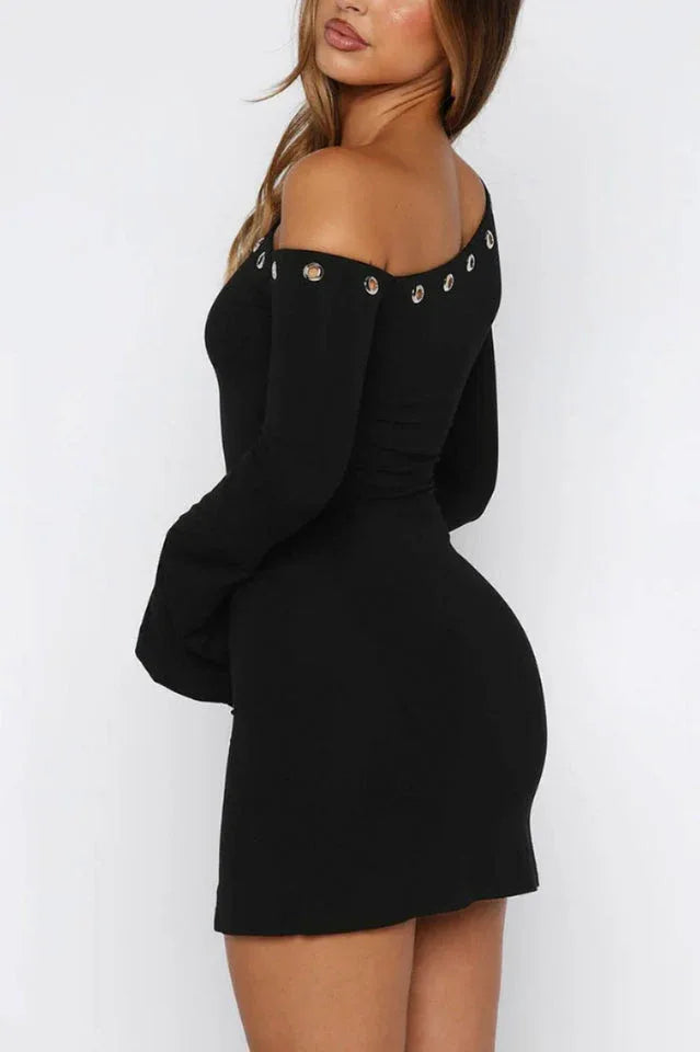 Long sleeve mini dress - View 8 | TEVQA