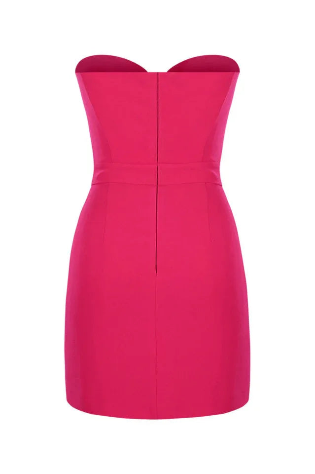 Bow detail mini dress - View 6 | TEVQA