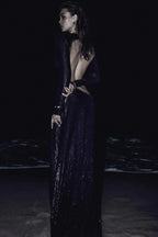 Cut Out Backless Gown - TEVQA