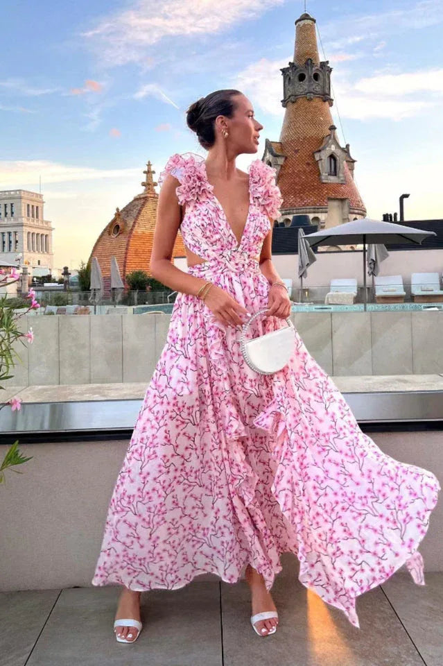 Skye Maxi Floral Dress - View 7 | TEVQA