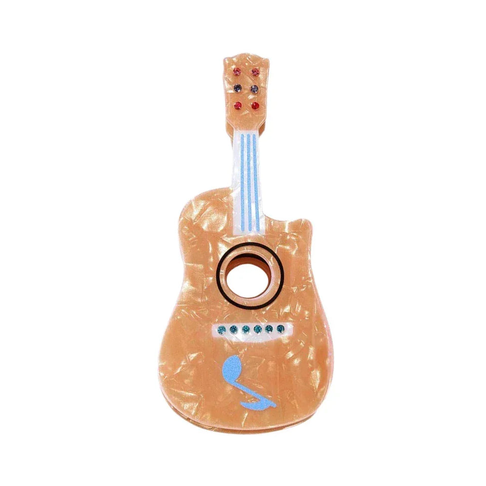 Large Acoustic Guitar Hair Claw Clip (4.5 Inch) - TEVQA Main image