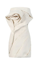 Aeronwen Flower Strapless Ruch Mini Dress - View 7 | TEVQA
