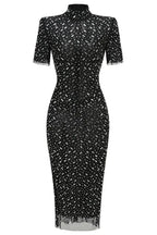 Sequined mesh midi dress - View 6 | TEVQA