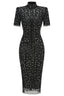 Sequined mesh midi dress - View 6 | TEVQA
