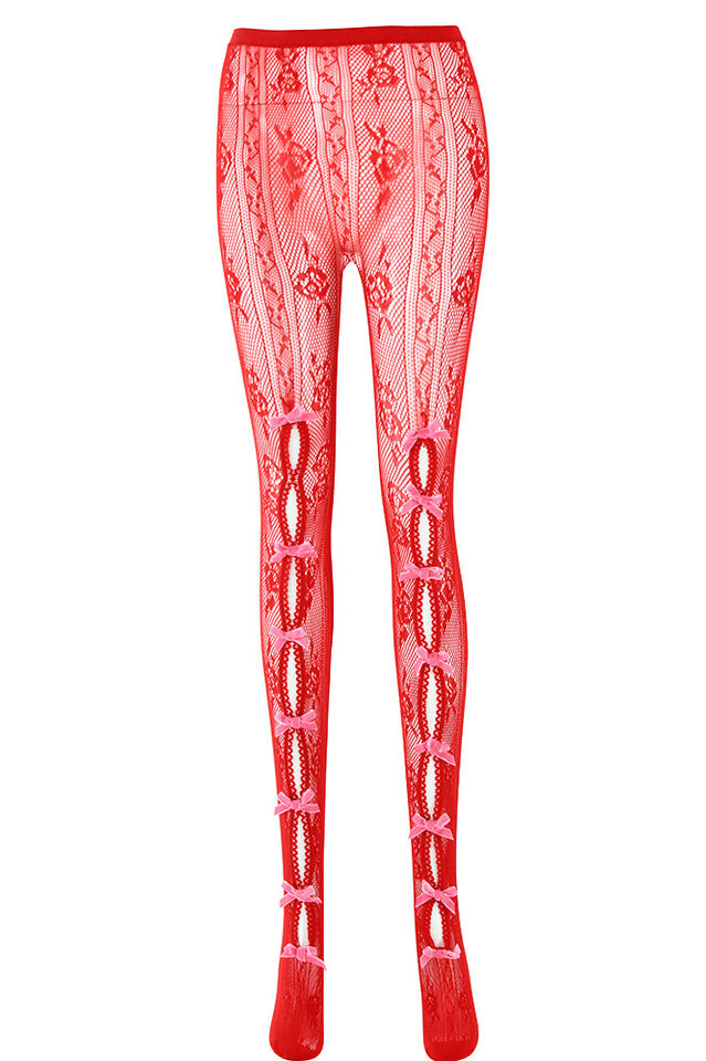 Next Level Sweetheart Lace Tights | Dress In Beauty