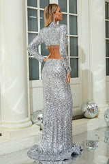 Crystal Sequin Two Piece Maxi Dress | Dress In Beauty