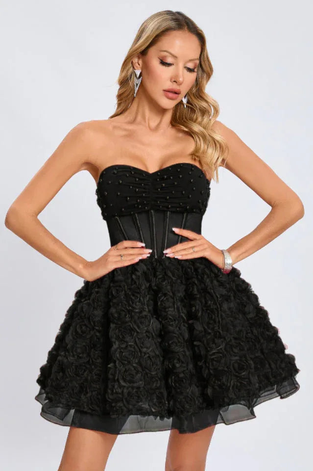 Floral A-Line Dress - View 15 | TEVQA