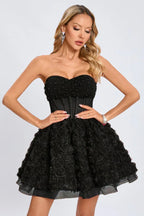 Floral A-Line Dress - View 15 | TEVQA