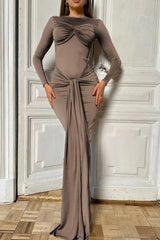 Strappy Long Sleeve Maxi Dress | Dress In Beauty