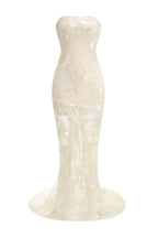 Strapless floral maxi dress - View 9 | TEVQA