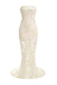 Strapless floral maxi dress - View 9 | TEVQA